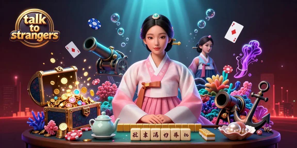 Engage with real players and talk to strangers through immersive casino-style video chat.