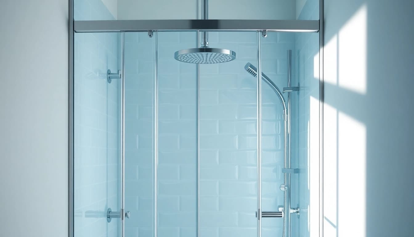 Duschkabine 90x90 in modernem Badezimmer mit stilvollem Design und eleganten Details.