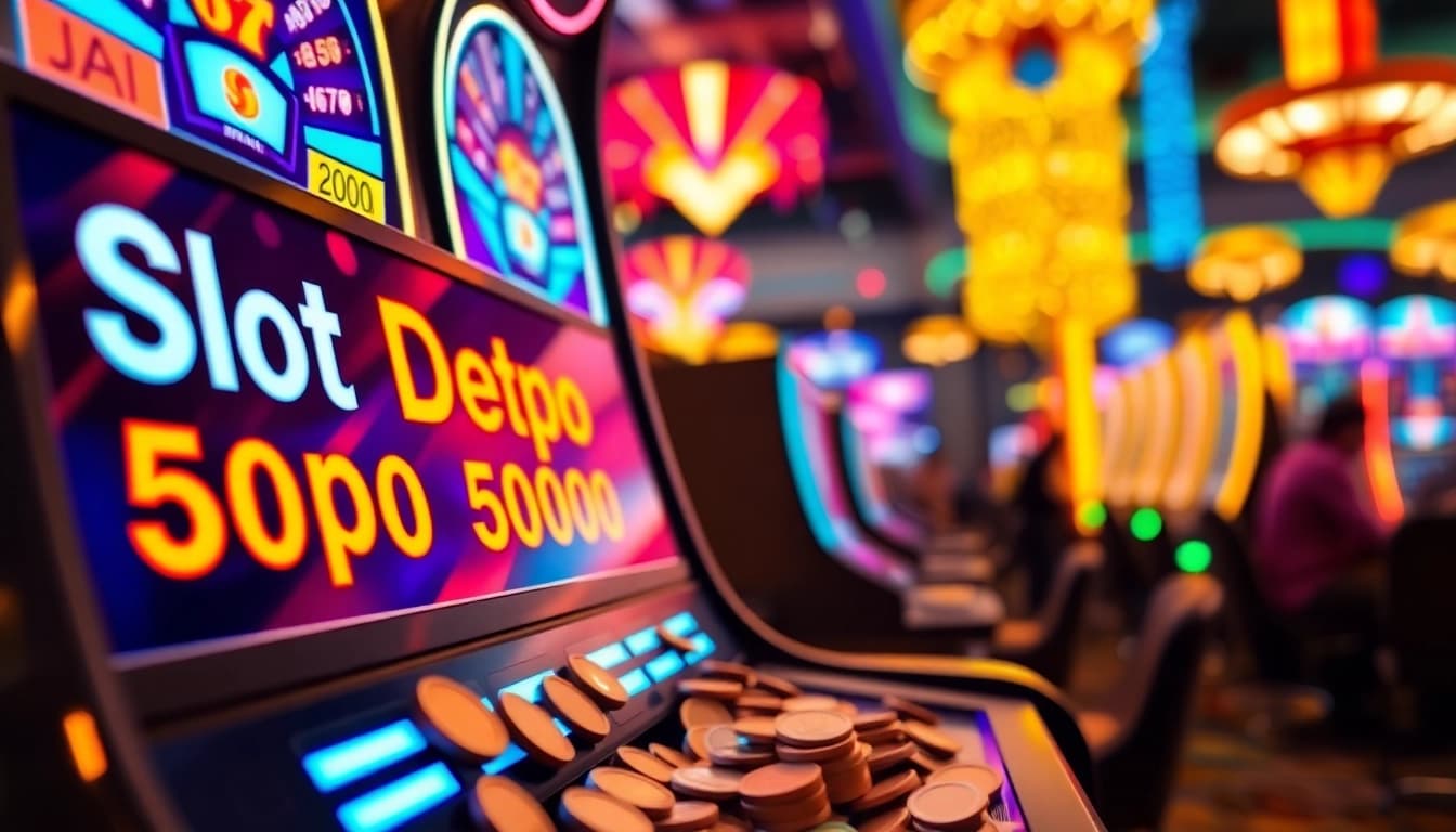 Menangkan di Slot Depo 5000 dengan mesin slot yang mengundang dan uang koin yang melimpah.