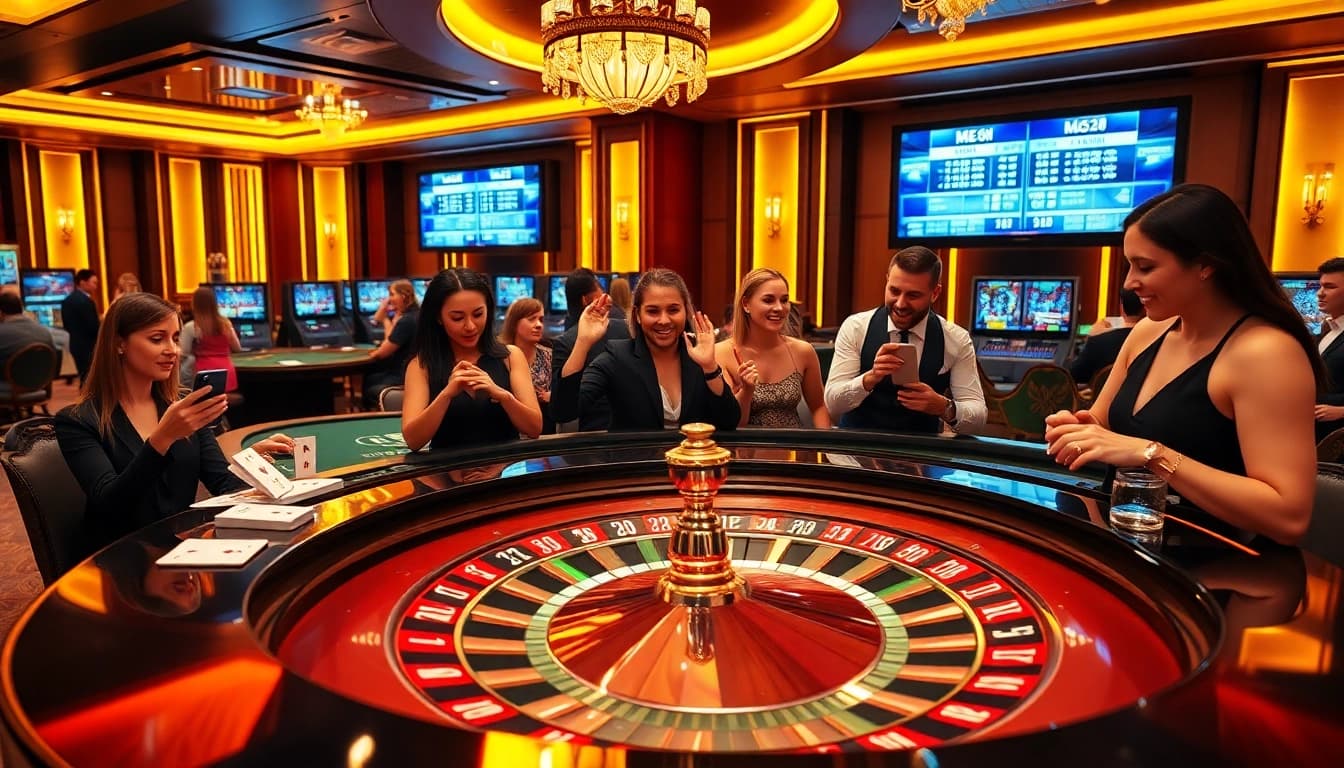 Experience thrilling gameplay at MK 8 roulette featuring lively action, vibrant chips, and professional players.