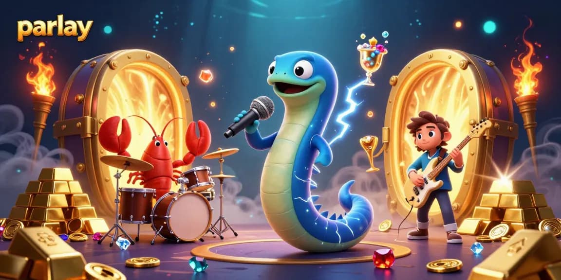 Engage in parlay betting at an underwater casino with lively characters and treasures.