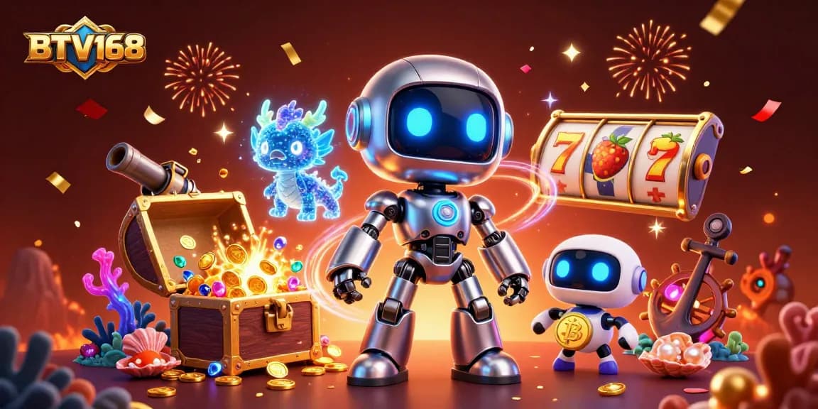 BTV168 offers thrilling casino experiences with a vibrant cyberpunk theme featuring dynamic gaming elements.
