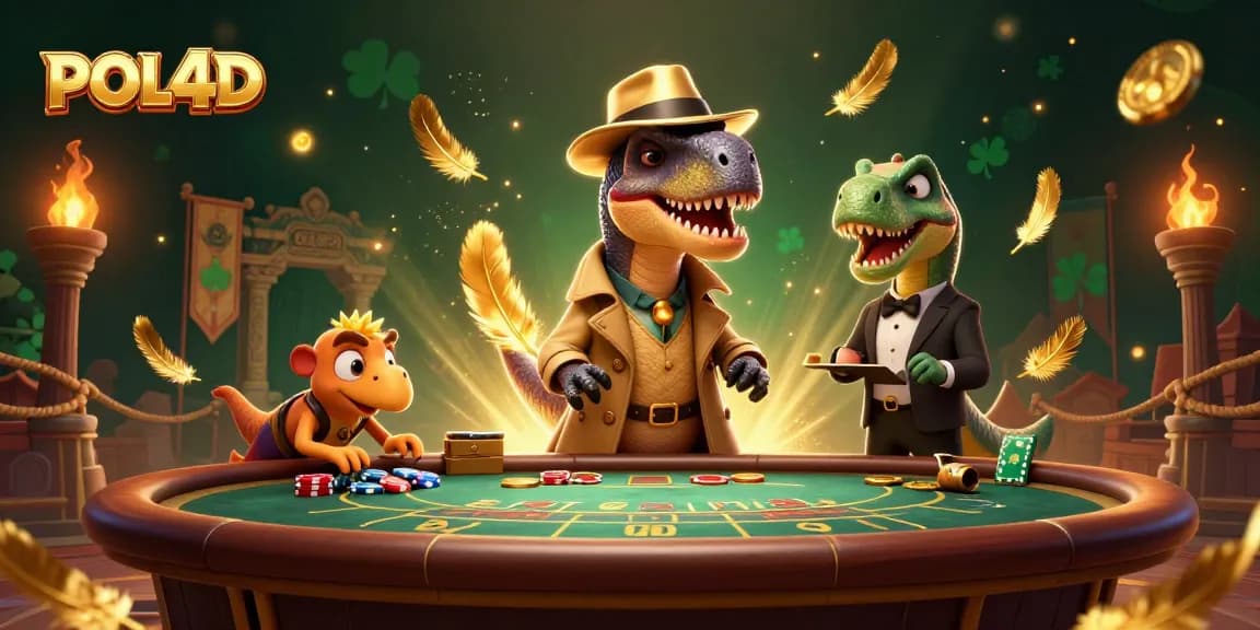 Permainan slot POL4D menghadirkan keseruan dengan velociraptor dan stegosaurus di meja blackjack.