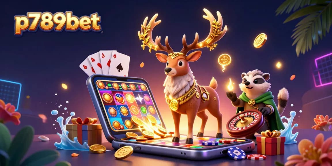 Cá cược kỳ thú tại p789bet với hình ảnh thú vị từ trò chơi và trang trí bắt mắt.