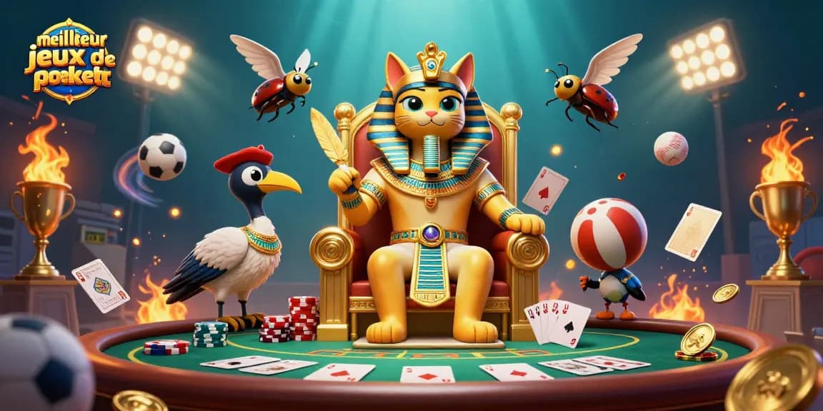 Jouez à meilleurs jeux de poker gratuit avec des personnages animés et action dynamique à la table de poker.