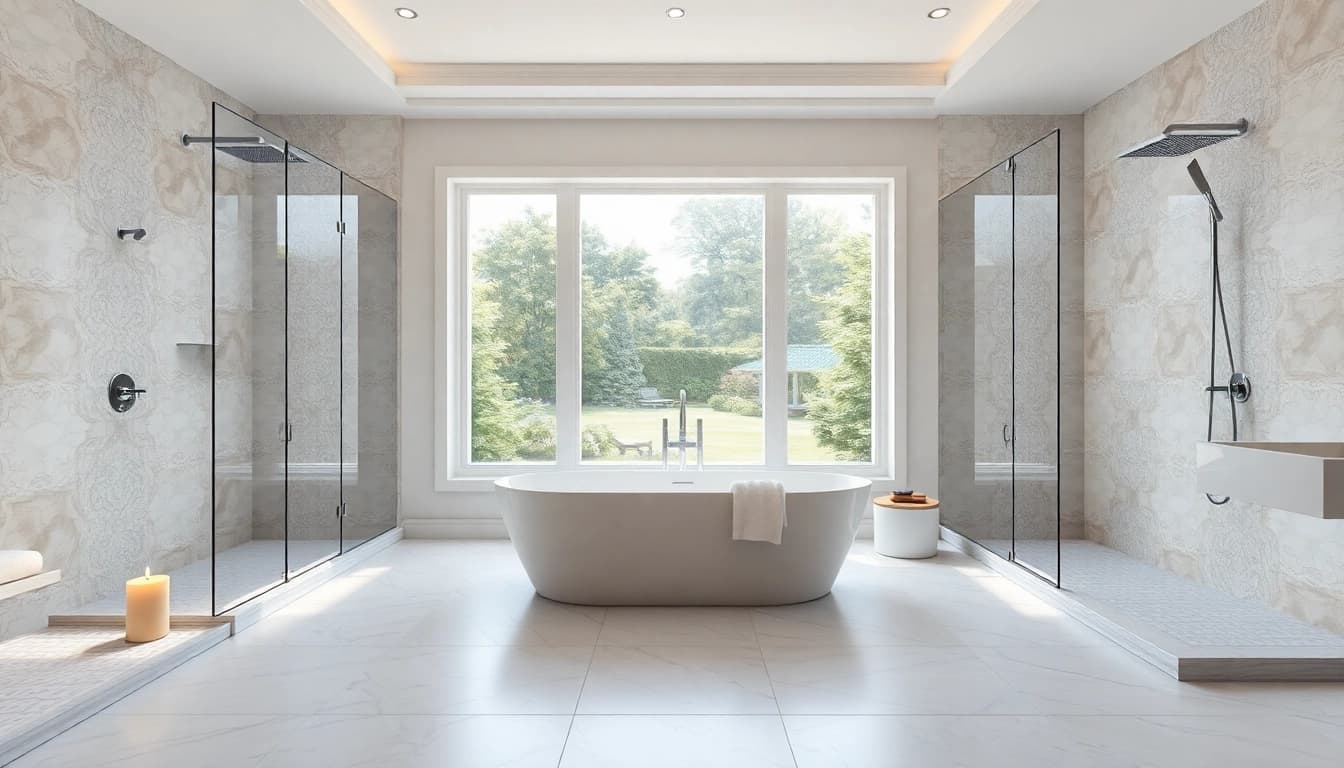 Experience elegant showers Australia with modern designs and relaxing ambiance in a radiant bathroom.
