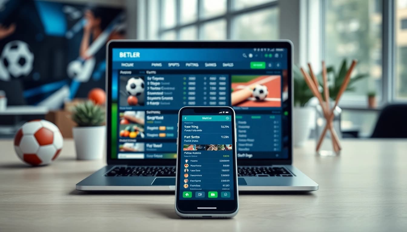 Explore the best sports betting sites in India with an engaging interface showcasing betting options.