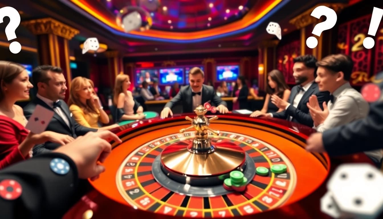 Experience the thrill of vn168 đăng nhập at a luxurious casino table filled with vibrant gaming elements.