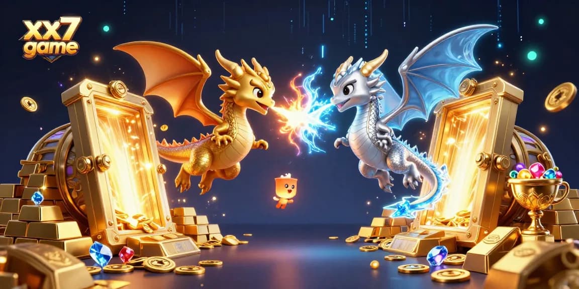Engage with the exciting xx7 game featuring dynamic dragons and treasure, symbolizing high-stakes gambling.