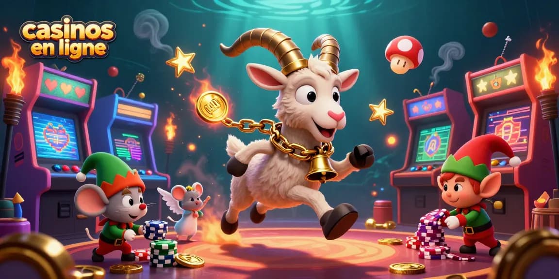 Les casinos en ligne animés par un Krampus en chaîne, des gremlins et une souris angélique créent un lieu de jeu festif.
