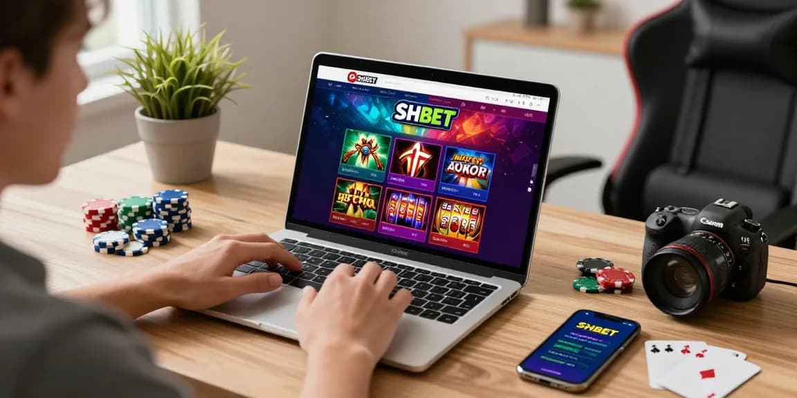 Active user exploring the trang chủ shbet online gambling site with vibrant gaming displays and engaging atmosphere.