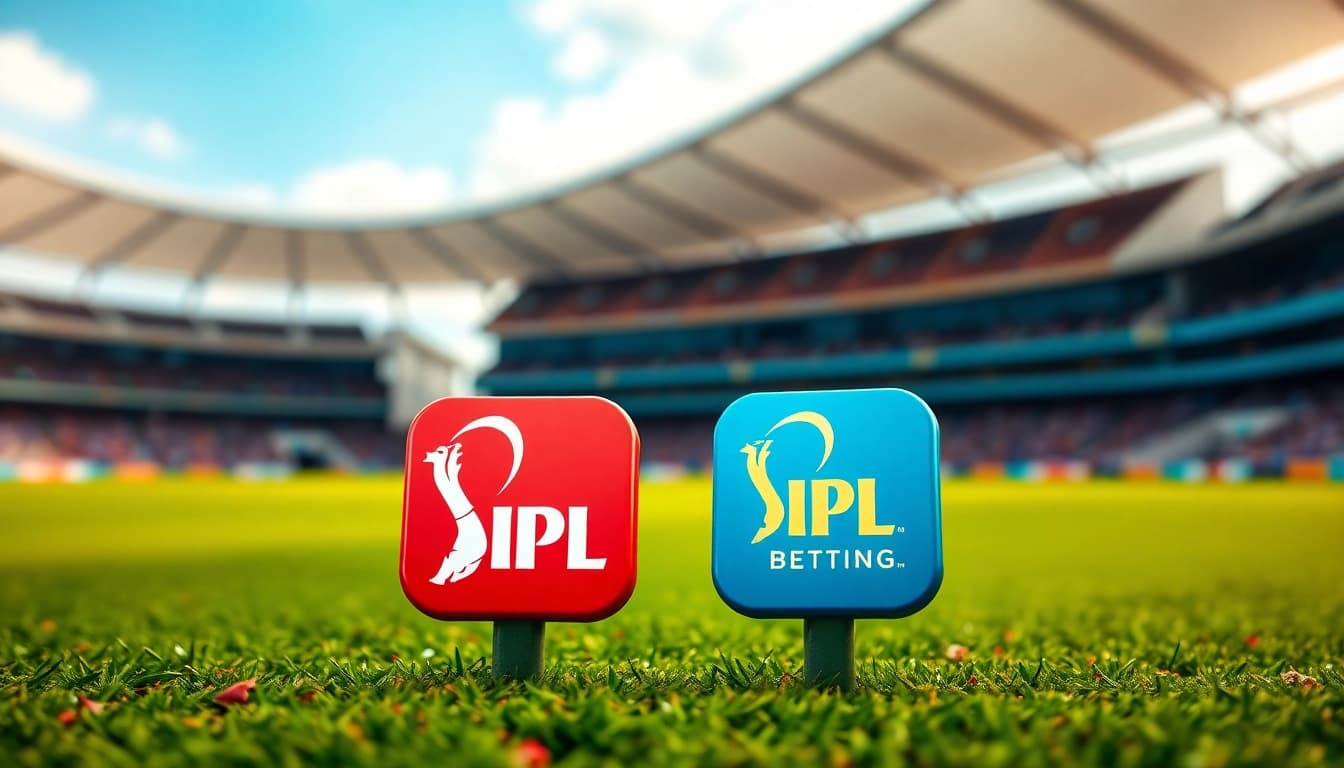 Discover which app is best for IPL betting with vibrant cricket app icons and dynamic background.