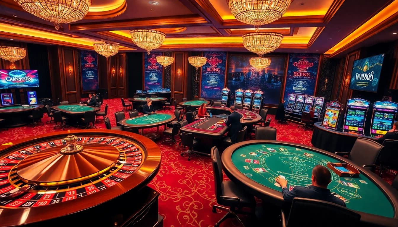 Experience thrilling gameplay at https://twin68.gr.com/ with vibrant casino tables showcasing poker, roulette, and slots.
