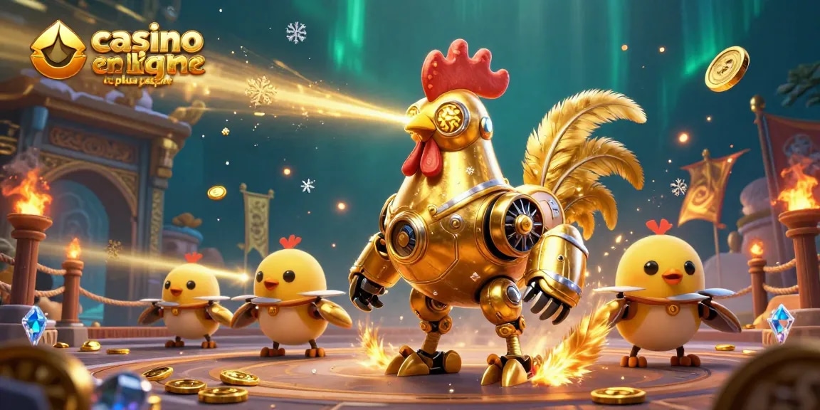 Découvrez le casino en ligne le plus payant avec le robot coq d'or et ses drones.