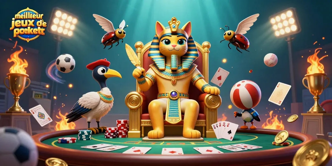 Jouez à meilleurs jeux de poker gratuit avec des personnages animés et action dynamique à la table de poker.