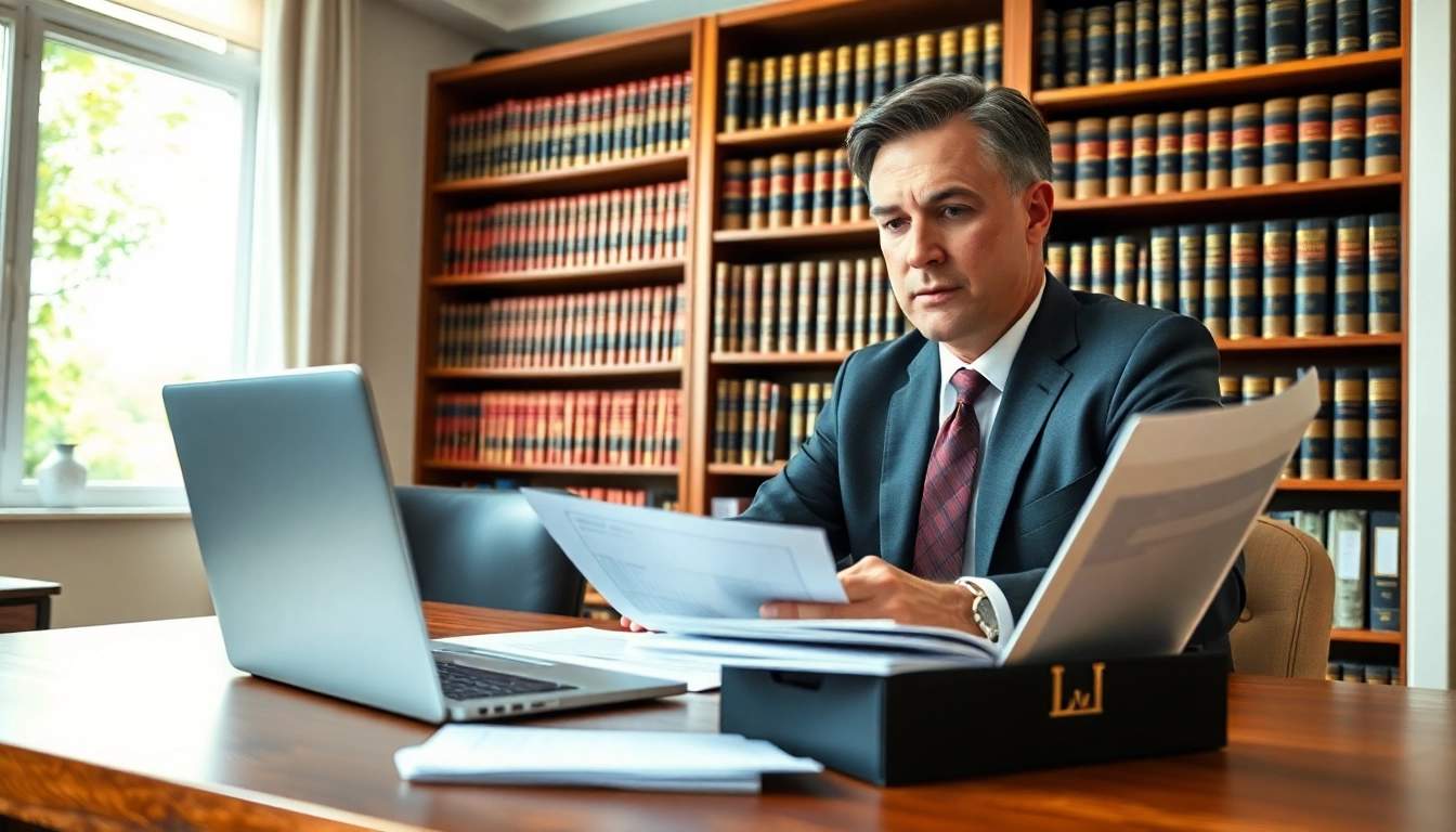 Discussing testamentary trusts with a lawyer in a well-lit office.
