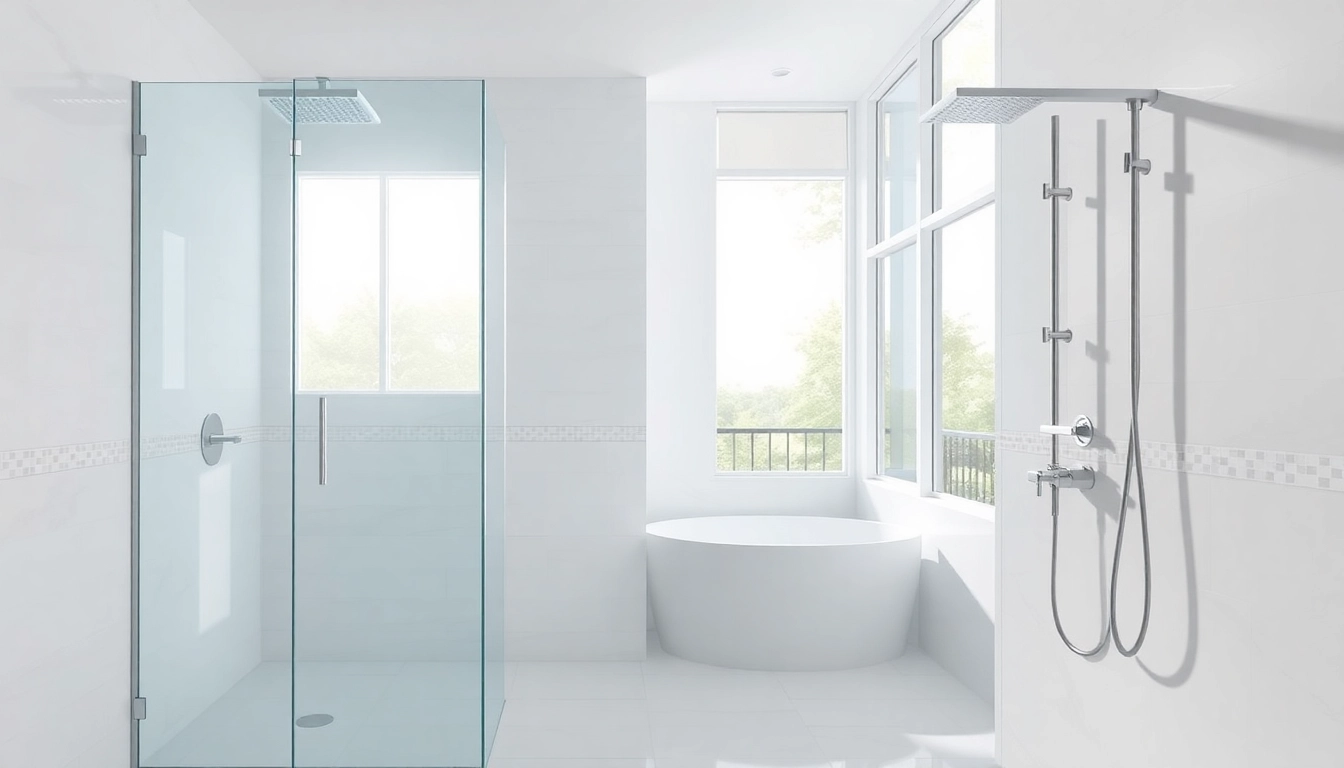 Experience elegant showers au with modern designs and luxurious fixtures in a beautiful bathroom.