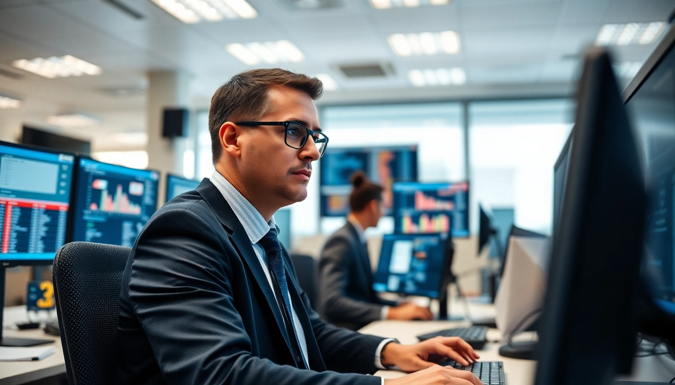 Optimize your freight movement with our Truck Dispatch Service, showcasing a professional dispatcher at work.