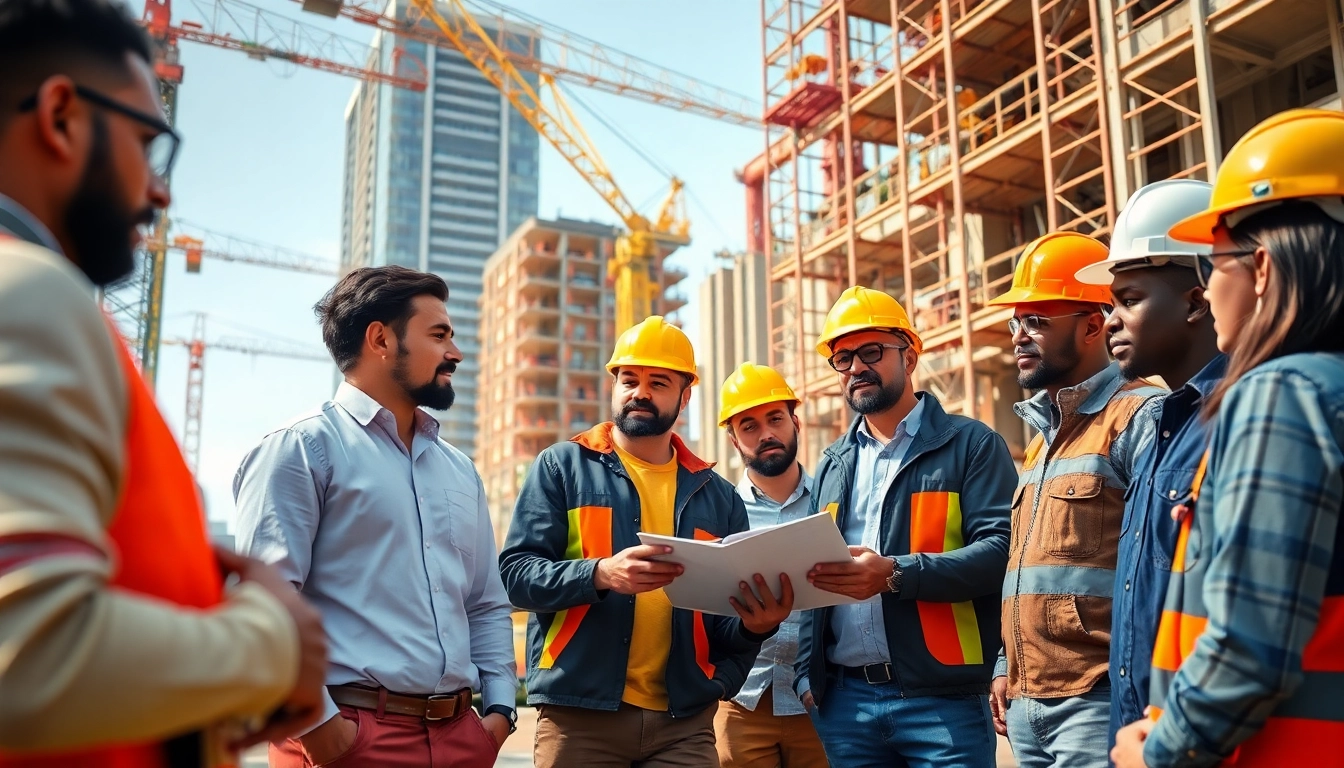 Engaging in construction workforce development through teamwork and training for better skills.