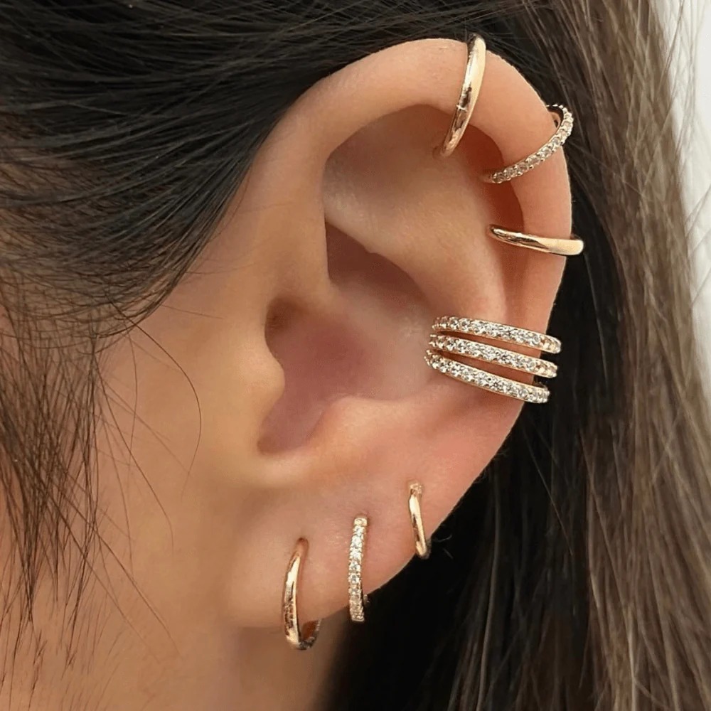 Trendy Diamond Bubble Hoops for a Chic Statement