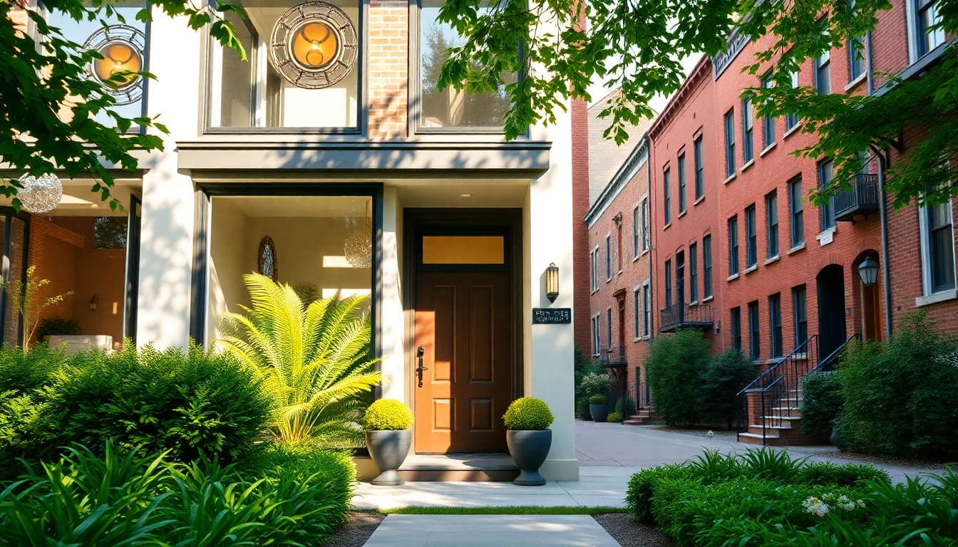 Showcasing Residential architectural services Boston with modern design and elegant landscaping.