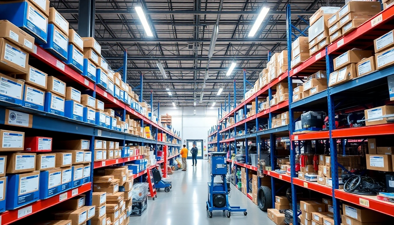 Browse quality parts at https://factoryoemsupply.com/ in a well-organized automotive supply warehouse.