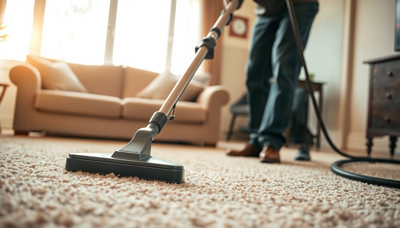 Experience the best carpet cleaning company with professional service in a cozy living room.