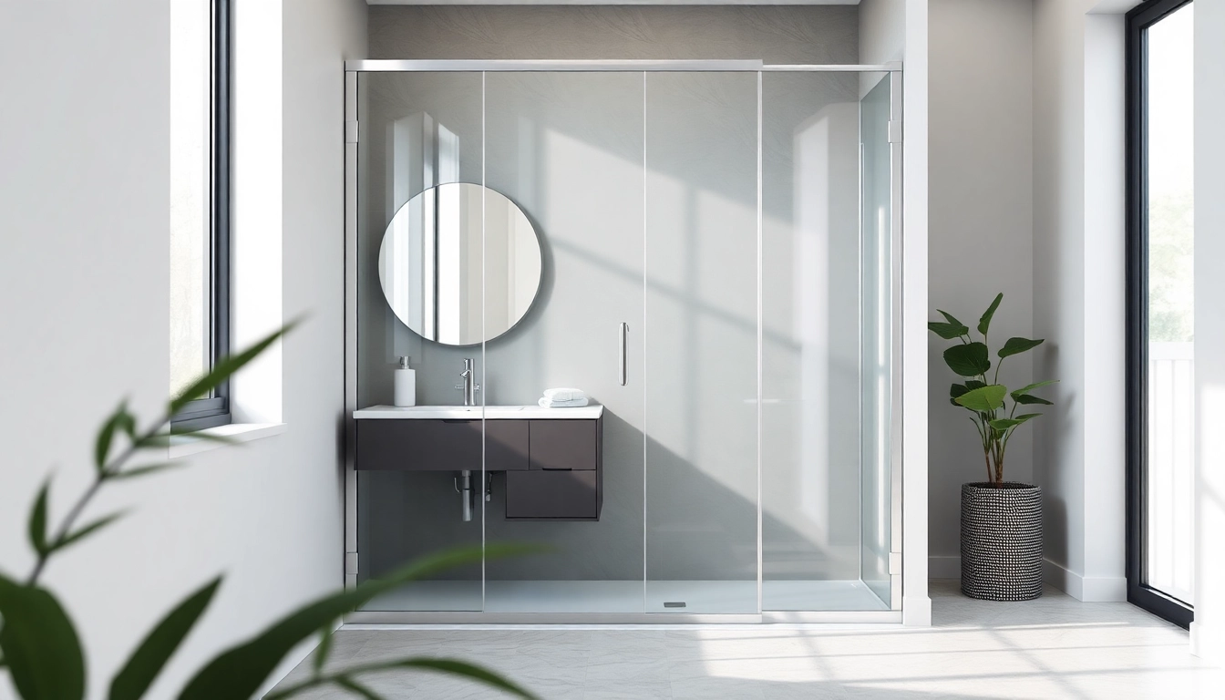 Genießen Sie die eleganten Designs der sonni Duschkabine in einem modernen Badezimmer.