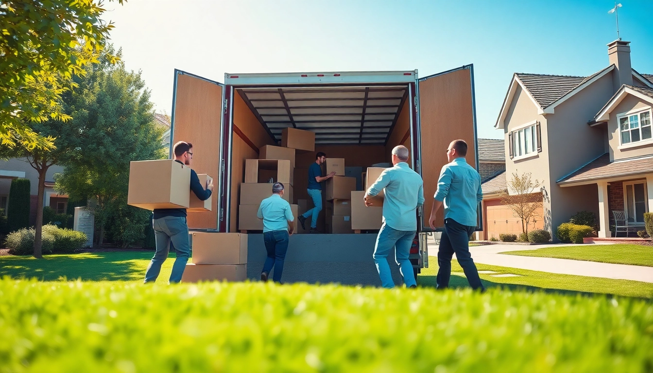 Efficient removals near me team loading items into a moving truck.