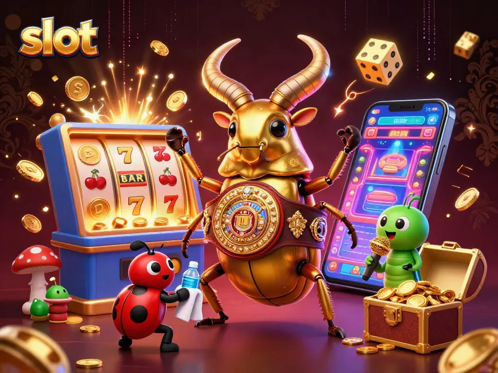 Spin for big wins at jackpot slots, featuring vibrant characters and exploding coins.