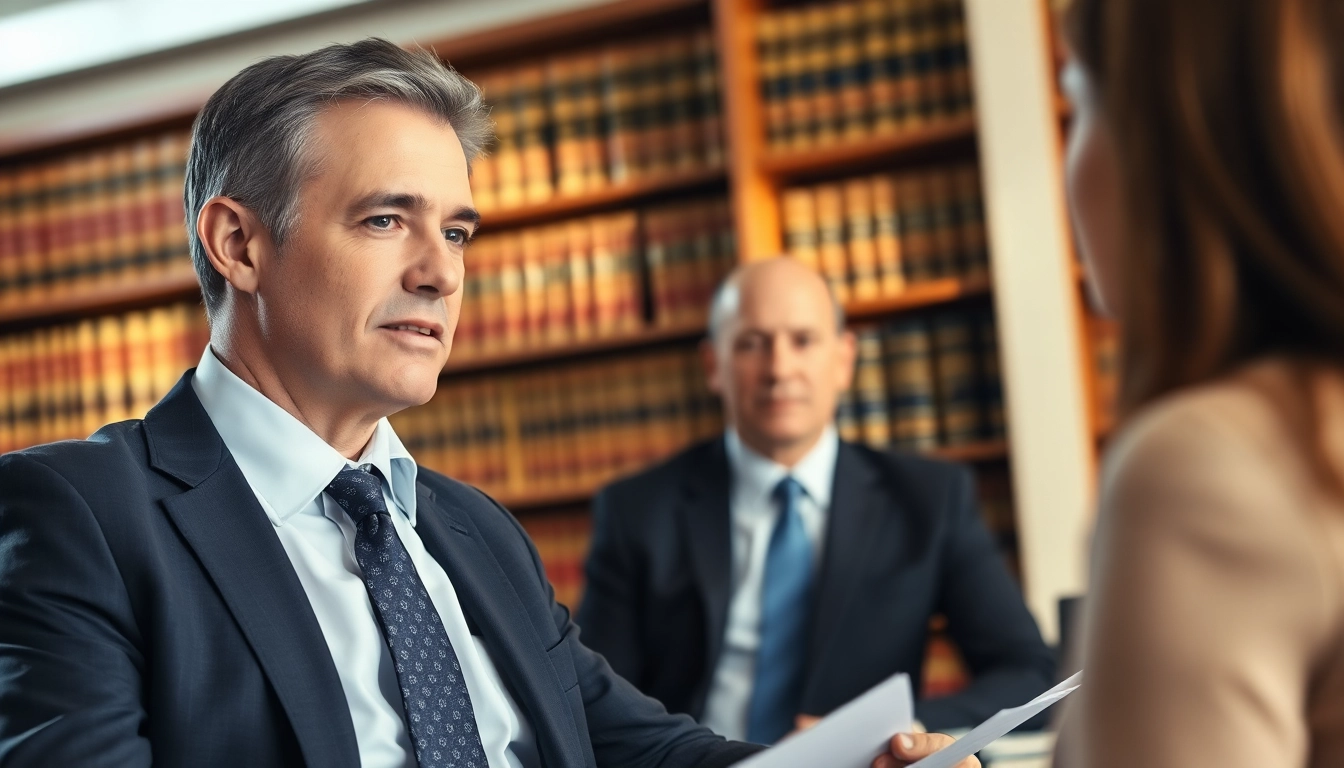 Clearwater truck accident attorney consulting with a client in a professional office environment.