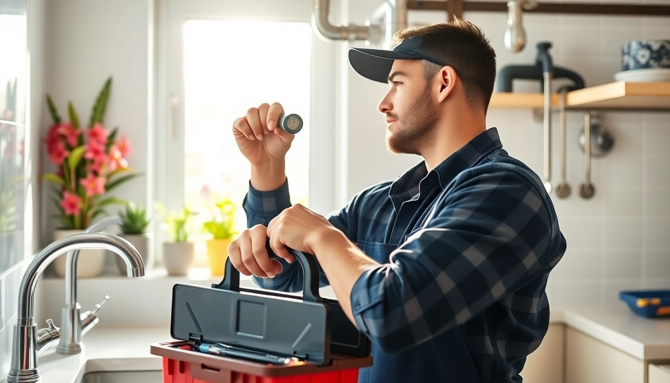 Learn about north shore plumbing with a professional plumber inspecting modern fixtures.