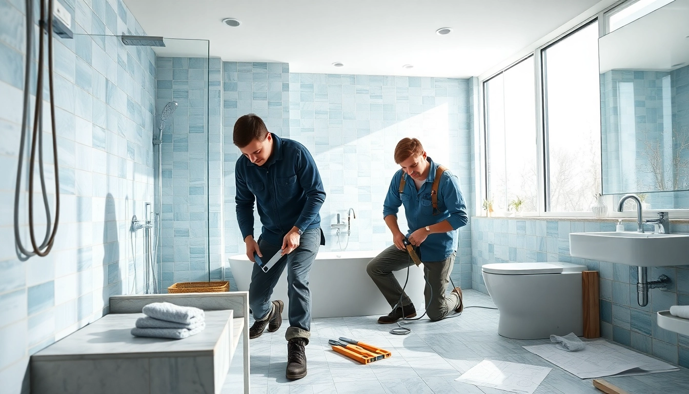 Wet room installers showcasing high-quality craftsmanship in a contemporary bathroom setting.