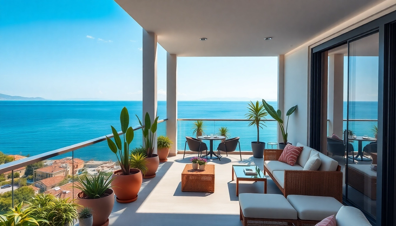 Showcase beautiful alanya apartments for sale featuring stunning sea views and modern balconies.