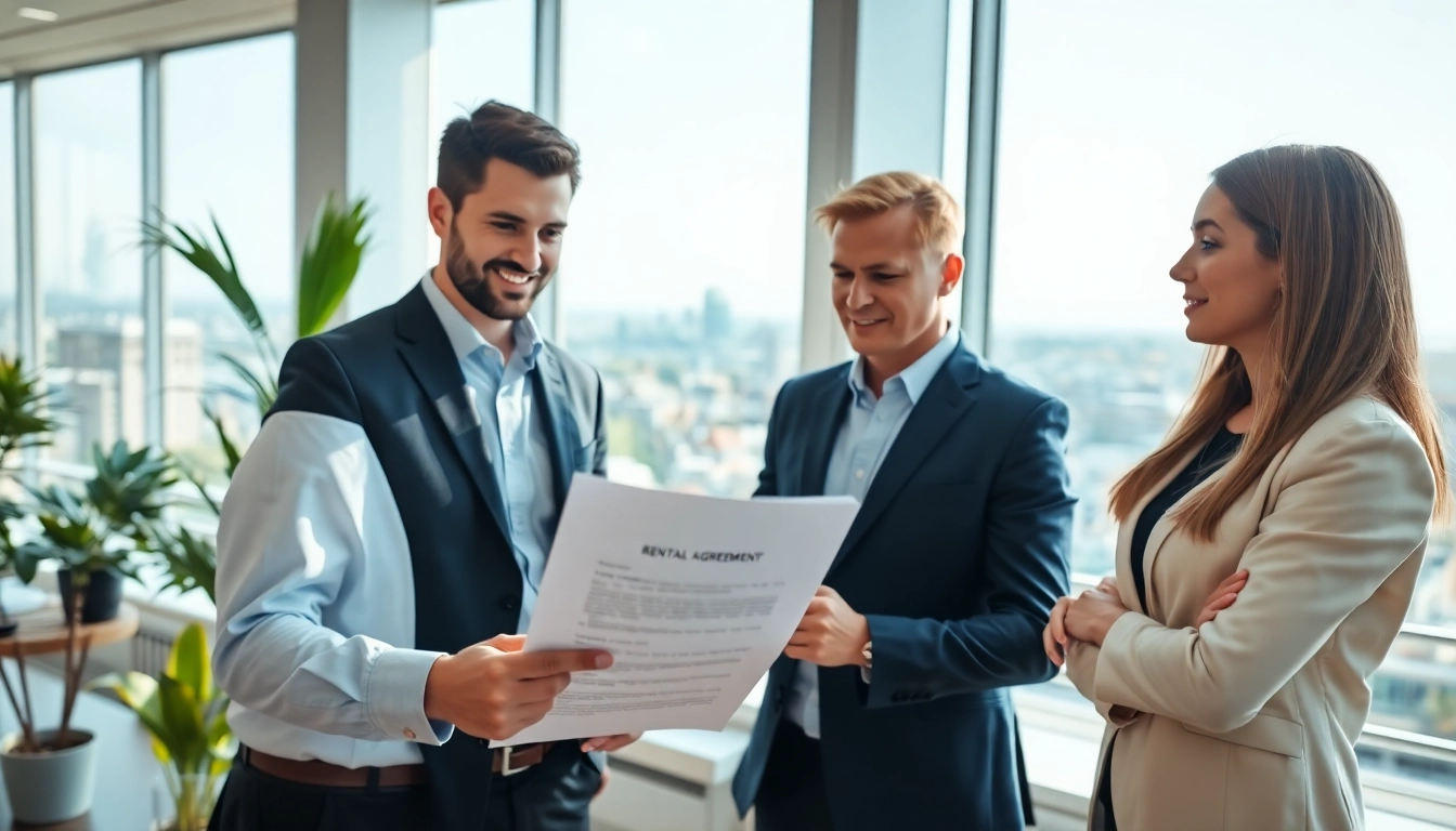 Explore Guaranteed rent in high Wycombe with property management professionals collaborating in a bright office.