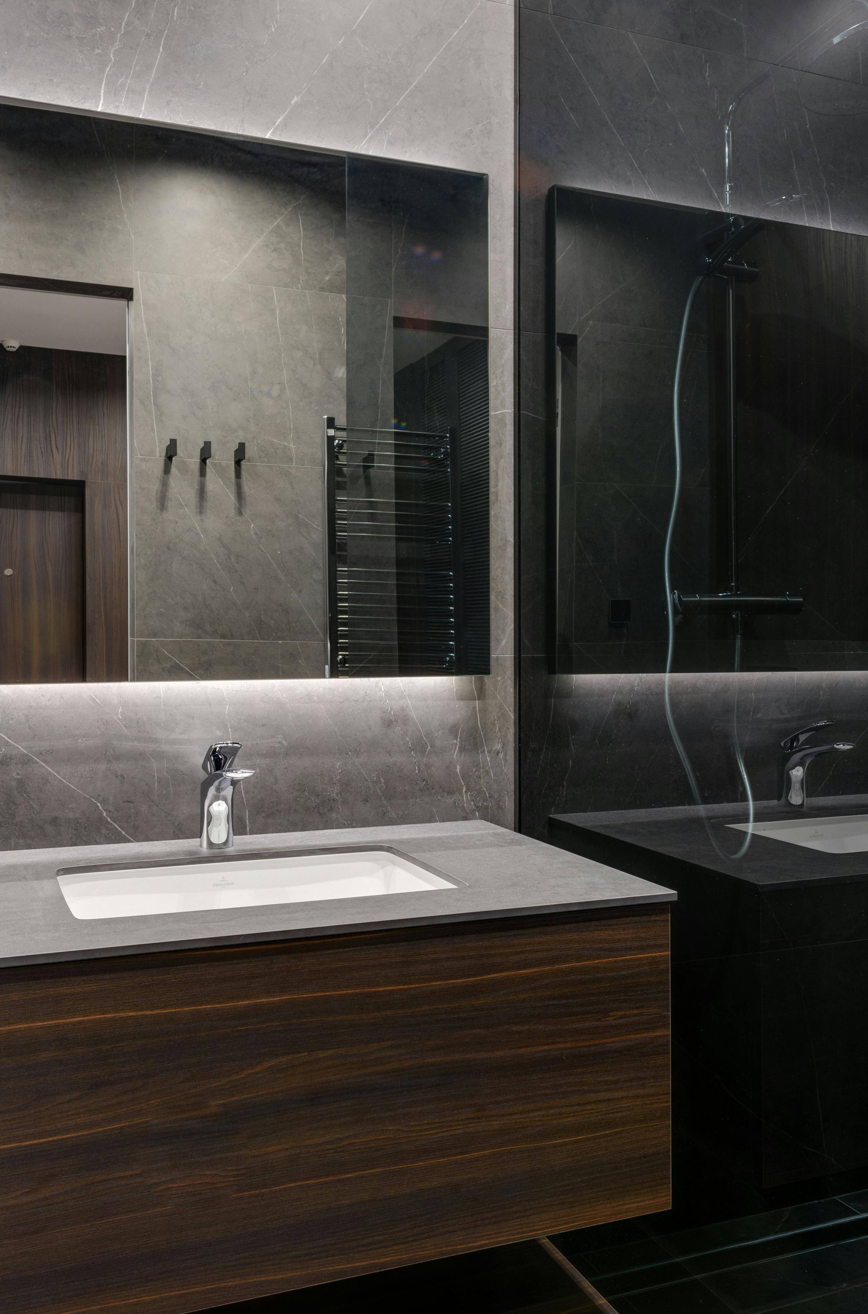 Create a Statement with a Black Shower Sliding Door