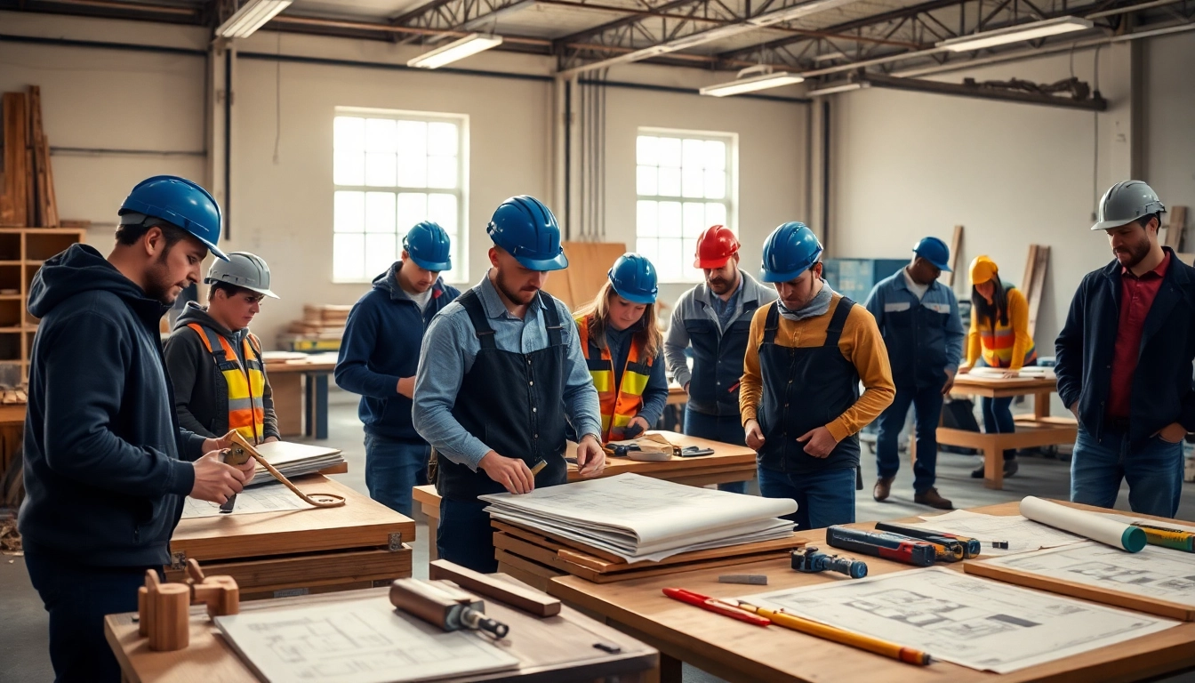 Enhance skills through construction craft training with diverse trainees actively engaged.