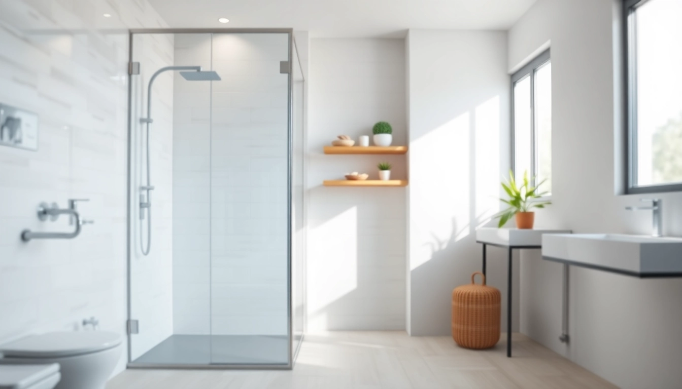 Showcasing elegant showers Australia in a modern, stylish bathroom with bright natural light.