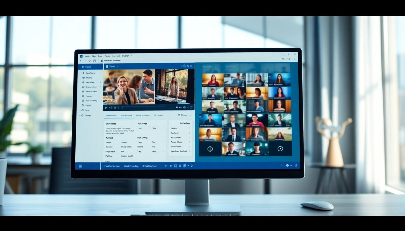 Create subtitles easily with the SRT Generator interface displayed in a modern office setup.