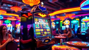Mesin slot batman138 slot yang mengasyikkan menghadirkan kegembiraan di kasino.