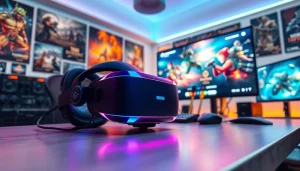 Menyajikan daftar ggsoft game dalam suasana gaming digital yang futuristik dan energik.