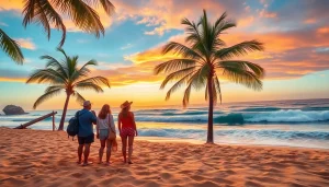 Capture insider tips for Cabo with travelers relaxingly enjoying a sunset at the beach.