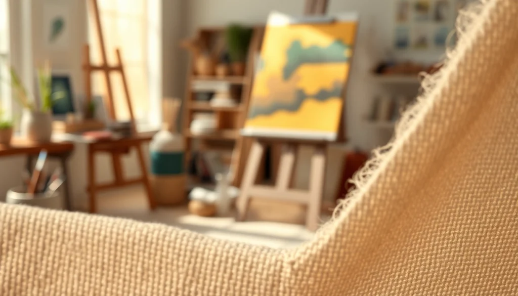 Canvas stof met unieke textuur, ideaal voor kunstprojecten en creatief gebruik.