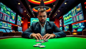 Experience the excitement of MM88 through a professional gambler at a poker table.