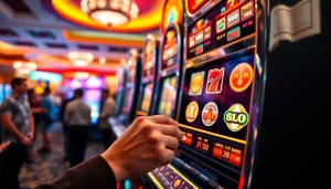 Menangkan slot dengan mesin permainan yang penuh warna dan kemeriahan di kasino.