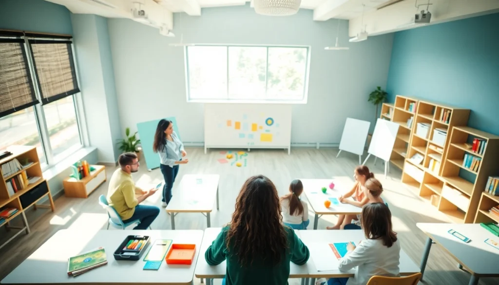 Enhance Education with vibrant classroom engagement showing active learning among students.