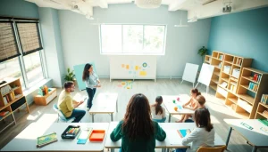 Enhance Education with vibrant classroom engagement showing active learning among students.