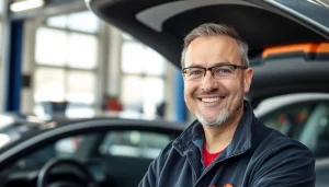 Kfz Sachverständiger Aachen bewertet ein Fahrzeug mit modernem Werkzeug und großer Sorgfalt.