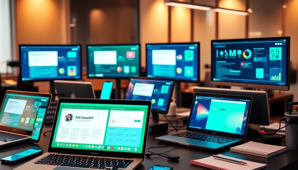 Explore innovative ai apps enhancing productivity in a modern workspace environment.