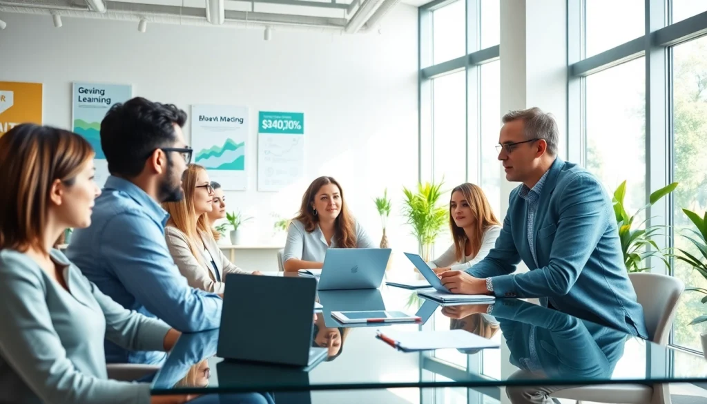 Engaging session with a business coach Los Angeles focusing on transformative strategies for professional growth.